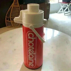 Phenomenal vintage 70s red Chatelaine pump drink  dispenser